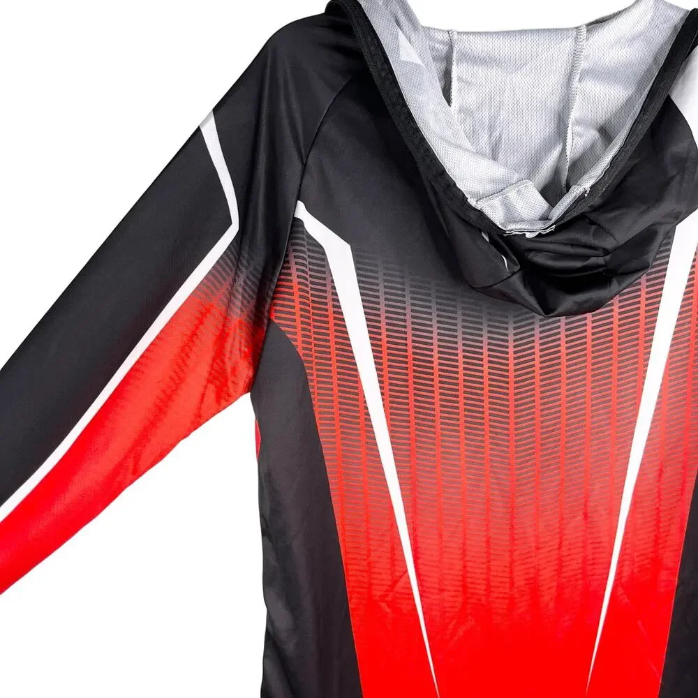 Abu Garcia Mens Jacket Fishing Fish Full Zip Hood M New